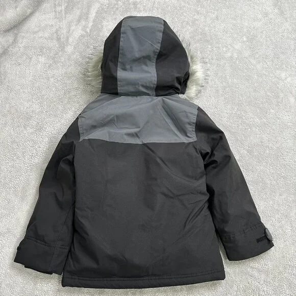 NWT Abercrombie & Fitch Boy's Snow Parka Zip Up Pockets Hood Sz 5 / 6 Black $130 - Picture 5 of 15